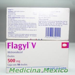 Flagyl 500mg 10 Ovules (Ladies), Metronidazole